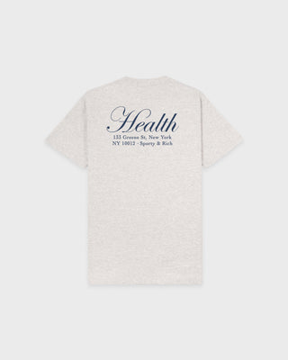 NY Health T-Shirt - Heather Gray/Light Navy