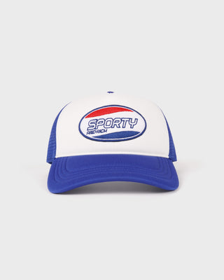 Britney Trucker Hat - White/Blue