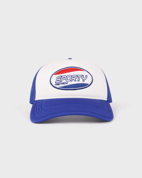 Britney Trucker Hat - White/Blue