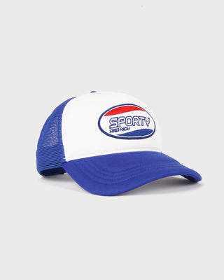 Britney Trucker Hat - White/Blue