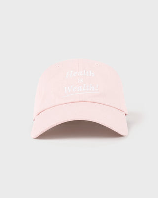 Health is Wealth Hat - Clear Pink/White