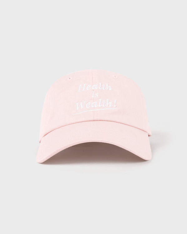 Health is Wealth Hat - Clear Pink/White