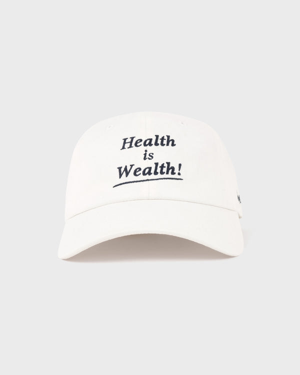 Health is Wealth Hat - Ecru/White