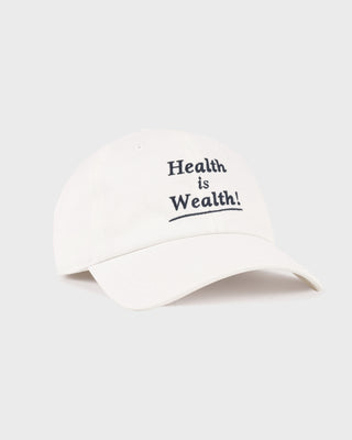 Health is Wealth Hat - Ecru/White