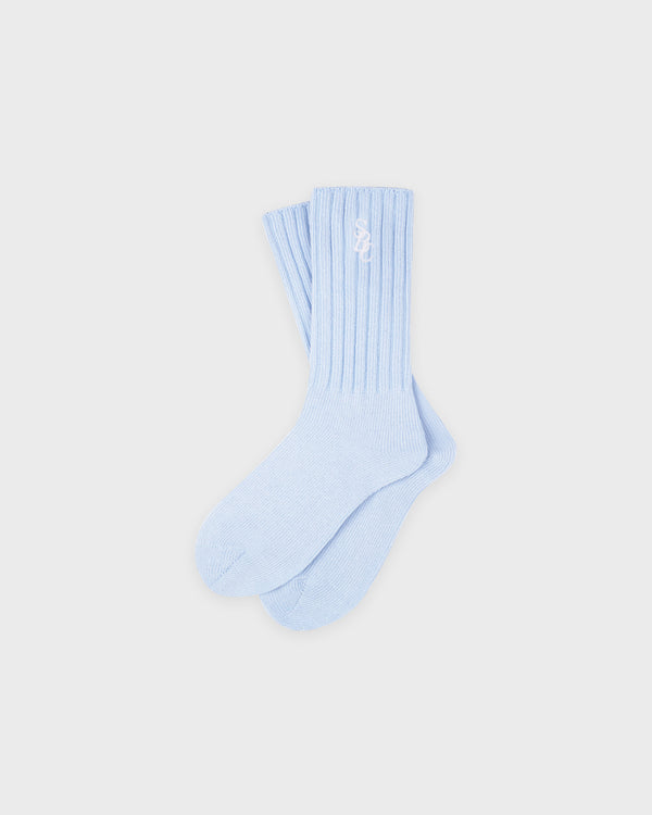 SRC Rib Socks - Mist/White
