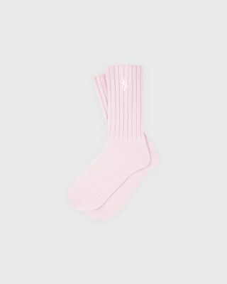 SRC Rib Socks - Clear Pink/White