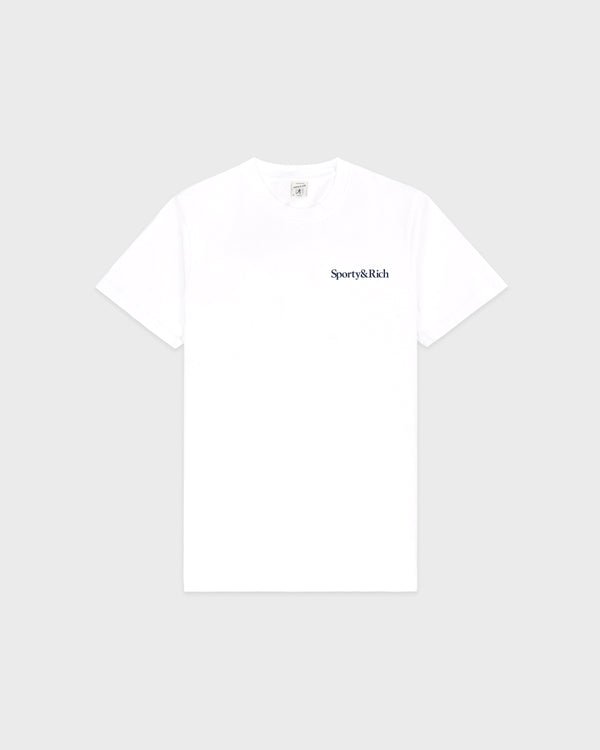 Health Is Wealth T-Shirt - White/Navy