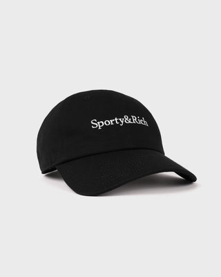 Serif Logo Hat - Faded Black