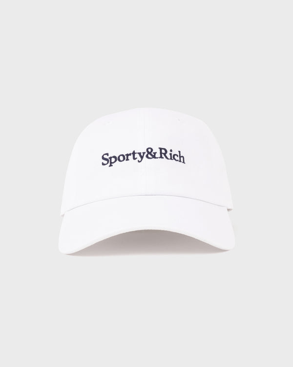 Serif Logo Hat - White