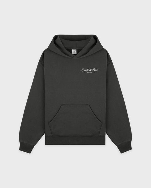 Signature NY Hoodie - Faded Black/White