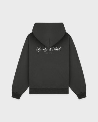 Signature NY Hoodie - Faded Black/White