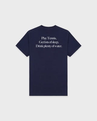 Play Tennis T-Shirt - Navy/White