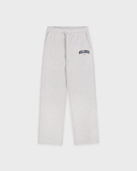Wellness Ivy Wide Sweatpant - Heather Gray/Light Navy