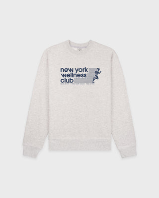 USA Wellness Club Crewneck - Heather Gray/Light Navy