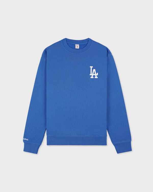 LA Serif Crewneck - Team Blue/White