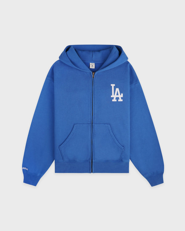 LA Serif Zip Hoodie - Team Blue/White