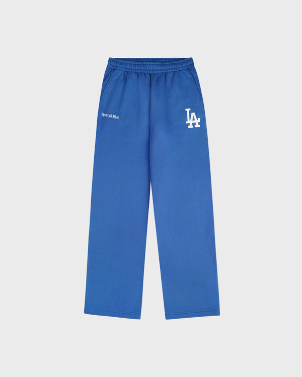 LA Serif Wide Sweatpant - Team Blue/White