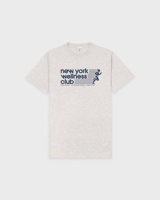 USA Wellness Club T-Shirt - Heather Gray/Light Navy