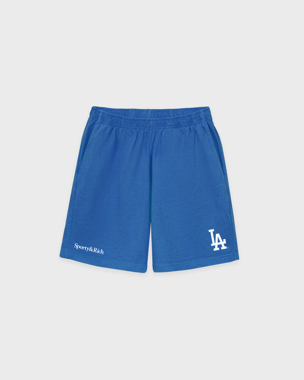 Dodgers Serif Gym Short - Team Blue/White