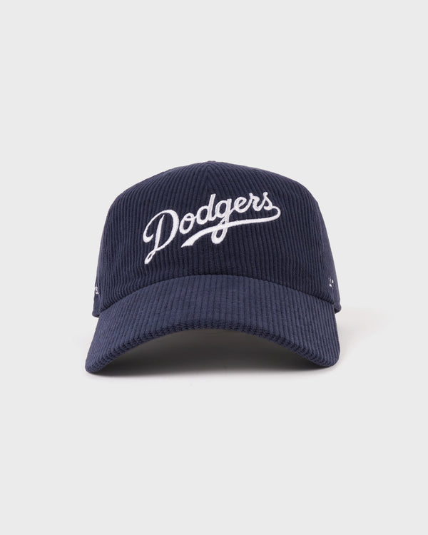 Dodgers Corduroy Hat - Dark Navy/White