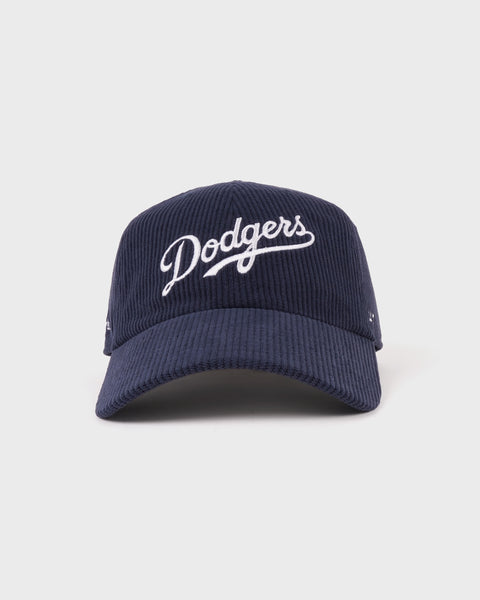 Dodgers Corduroy Hat - Dark Navy/White