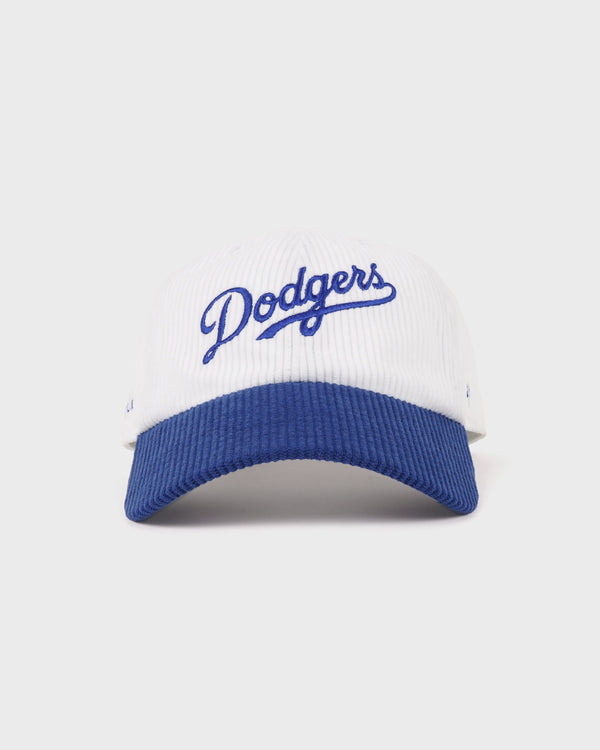 Dodgers Corduroy Hat - White/Team Blue