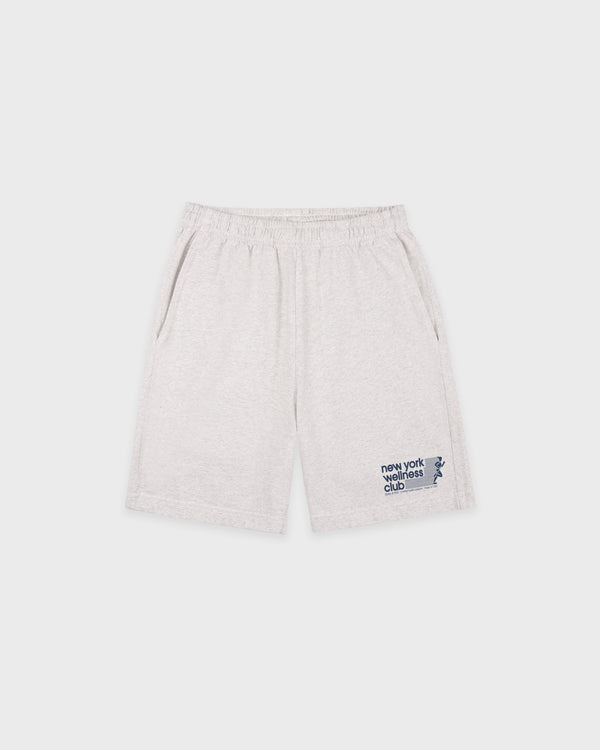 USA Wellness Club Gym Short - Heather Gray/Light Navy