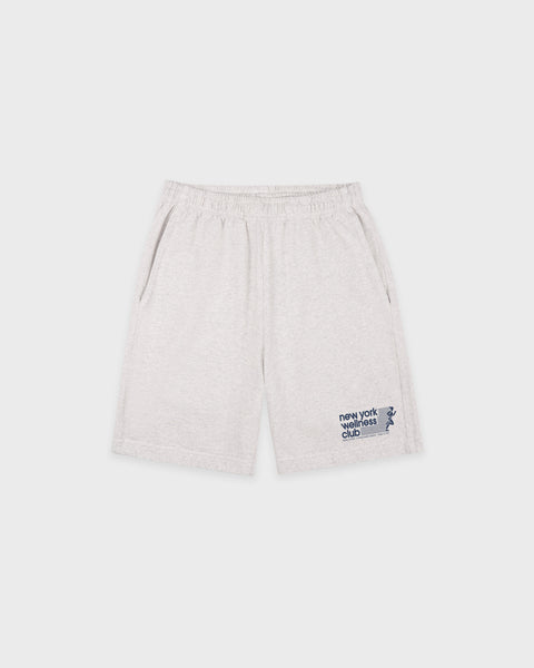 USA Wellness Club Gym Short - Heather Gray/Light Navy