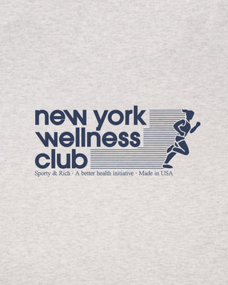 USA Wellness Club Gym Short - Heather Gray/Light Navy