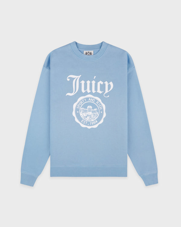 Juicy Emblem Crewneck - Sky Blue