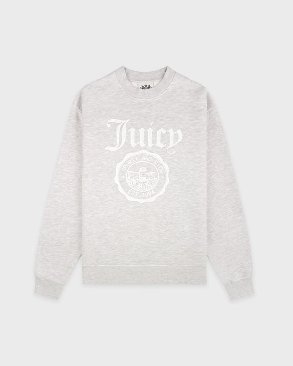 Juicy Emblem Crewneck - Heather Gray