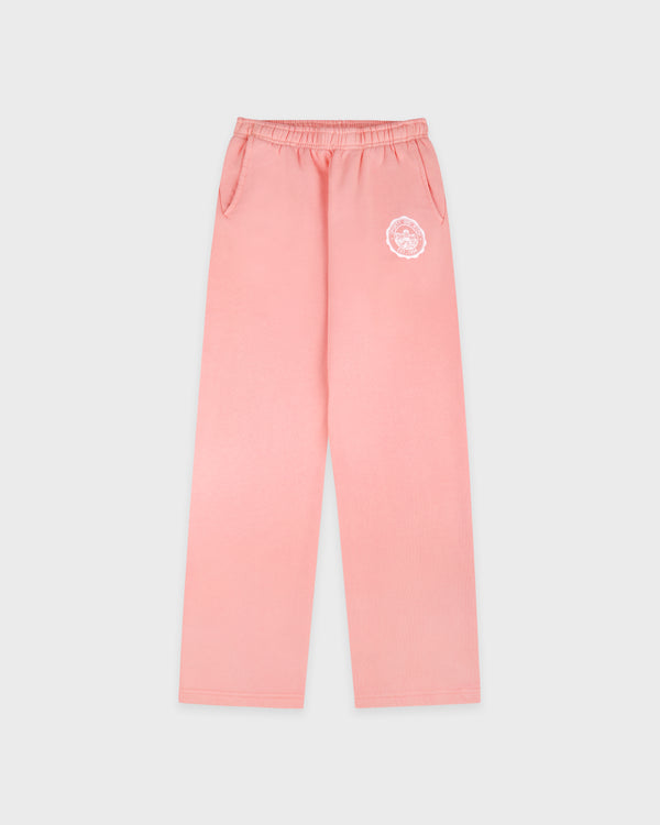 Juicy Emblem Wide Sweatpant - Rose
