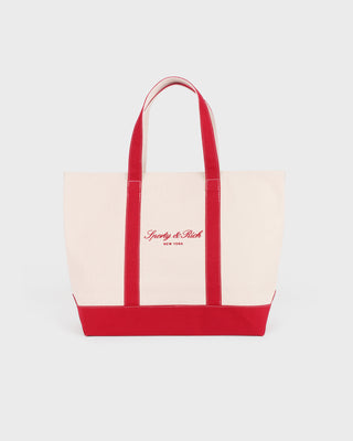 Signature NY Logo Large Tote - Natural