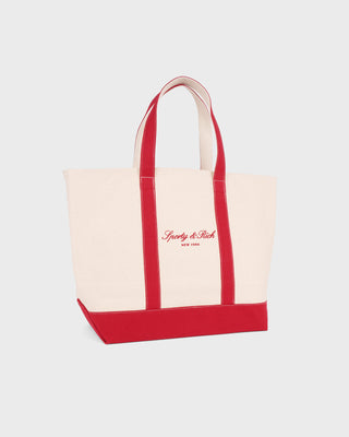 Signature NY Logo Large Tote - Natural