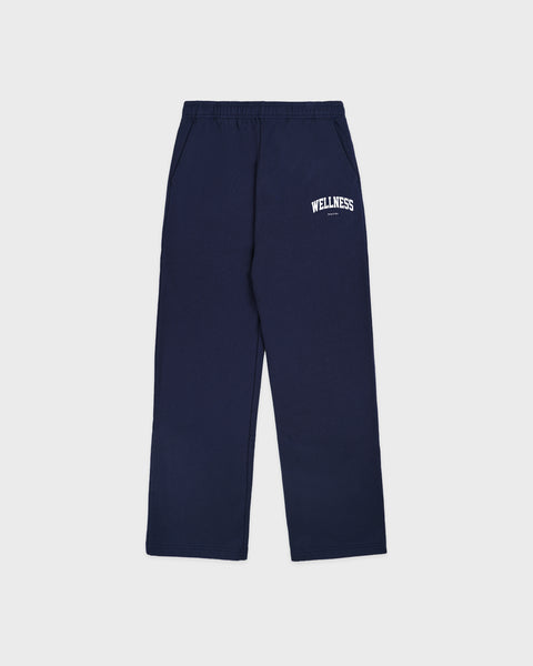 Wellness Ivy Wide Sweatpant - Dark Navy/White
