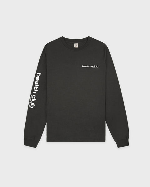 Bold Health Longsleeve - Faded Black/White