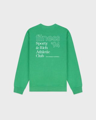 Fitness 94 Crewneck - Kelly/White