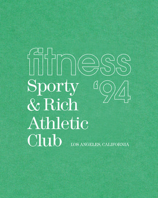 Fitness 94 Crewneck - Kelly/White