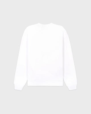 Jadore Flocked Crewneck - White/Kelly