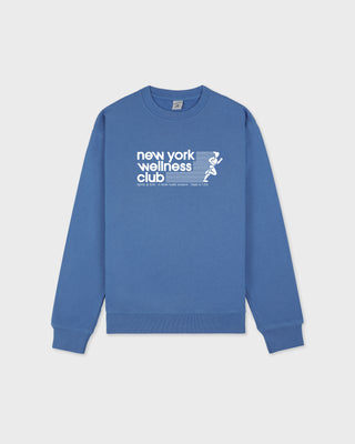 USA Wellness Club Crewneck - Dusty Blue/White