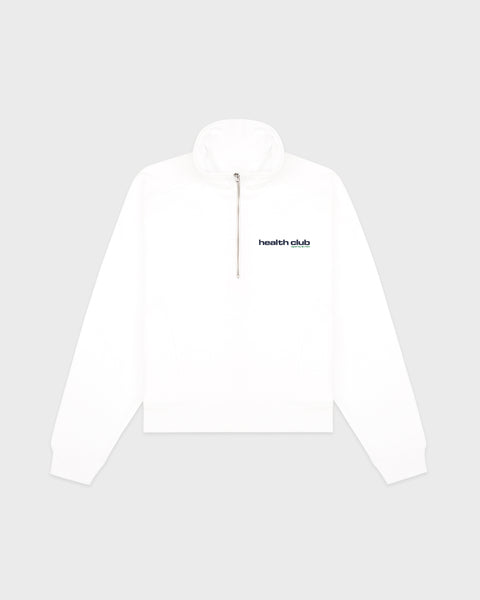 Bold Health Quarter Zip - White/Navy/Kelly