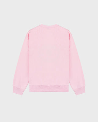 Jadore Flocked Crewneck - Laffy/White