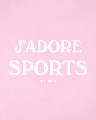 Jadore Flocked Crewneck - Laffy/White
