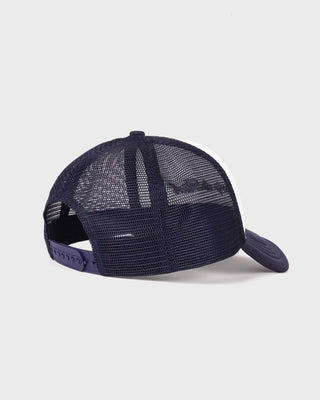 Signature Logo Trucker Hat - White/Dark Navy