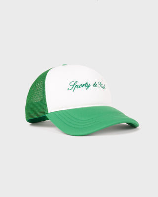 Signature Logo Trucker Hat - White/Kelly