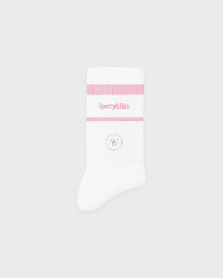 Serif Logo Socks - White/Laffy