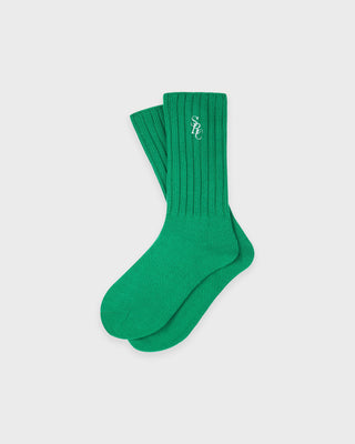 SRC Rib Socks - Kelly/White
