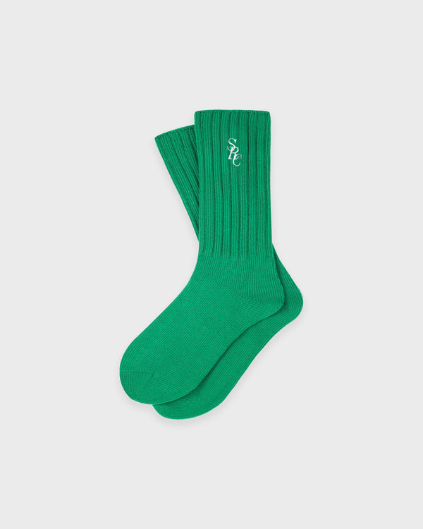 SRC Rib Socks - Kelly/White