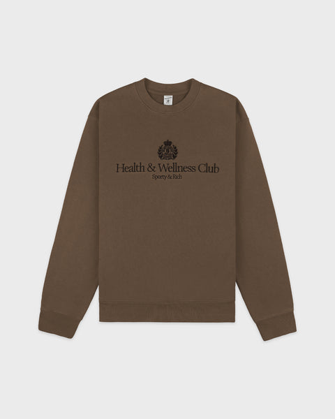 H&W Crest Embroidered Crewneck - Sand