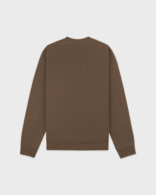 H&W Crest Embroidered Crewneck - Sand